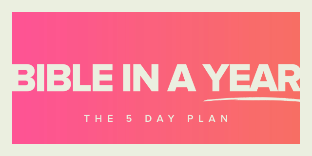 Bible in a Year: The 5 Day Plan